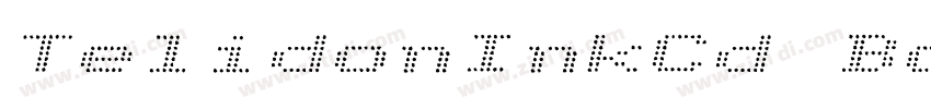 TelidonInkCd Bold字体转换